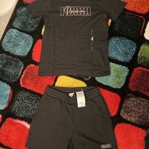 Puma Black Crew Neck Tee